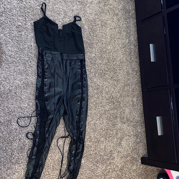 Fashion Nova Pants & Jumpsuits Fashion Nova Black Lace Jumpsuit